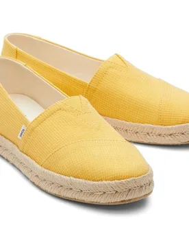 Alpargatas planas de mujer rope 2 de algodón de lona en rosa - TOMS - FashionsVida