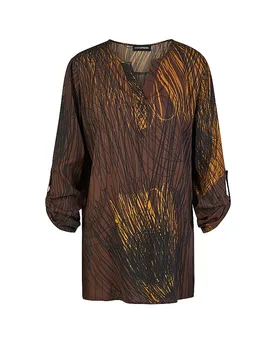 Blusenshirt marrón 48 - Doris Streich - FashionsVida