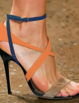 Cross Strap Suede Sandals Fashion Luxury Elegant Concise Sexy Novelty Women Party Shoes New Mixed Color Round Toe Thin High Heel - Aliexpress - FashionsVida
