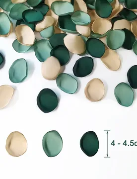 Piezas/set de pétalos de flores artificiales de seda de rosa azul marino, pétalos falsos de simulación de confeti para decoración de bodas DIY, ce - Shein - FashionsVida