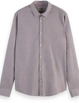 Chemise à Manches Longues Essential Berry Stripe S - Scotch & Soda - FashionsVida