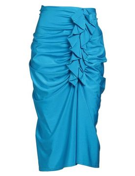 Falda midi Mujer Azul eléctrico XS Mujer