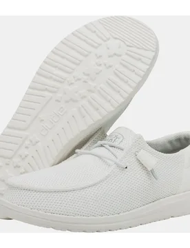 Zapatos de cordones de mujer de tejido elástico - HeyDude - FashionsVida