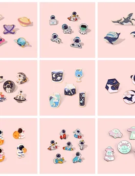 Star Sky Galaxy Astronaut Enamel Pins Romantic Universe Adventure Space Metal Cartoon Badges Bag Hat Lapel Brooches Jewelry Gift - Aliexpress - FashionsVida