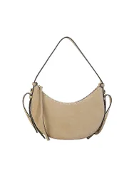 Sac en cuir - Hobo Bag ROMY Small crème