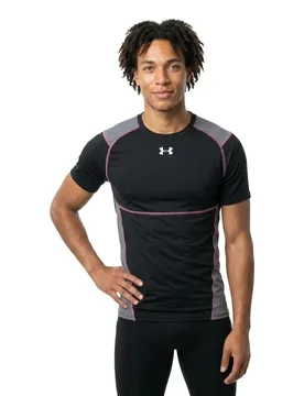 T-shirt à Manches Courtes Heatgear Elite Fitted Black / Reflective L - Under armour - FashionsVida