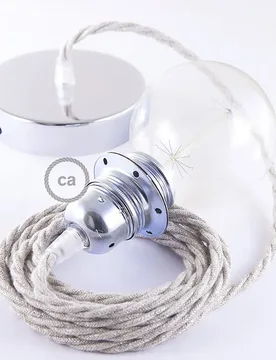 Cables Lampe Suspendue Pendel Pour Abat-jour Tn01 Diy 1 M Neutral / Chrome Plated One Size - Creative - FashionsVida