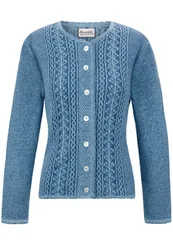 Trachtenstrickjacke Mabella (hellblau, Gr. 48) von Heimatgwand für Damen, Oberteile, 80% Wolle, 20% Polyamid