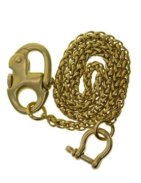 Brass snake wallet jean trousers biker chains snake chain D shackle connector oval sweden nautical carabiner hook keychains - Aliexpress - FashionsVida