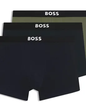 Boxers One 10272529 Trunk 3 Unità Open Blue S - BOSS - FashionsVida