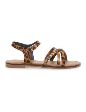 Sandali Bronzo con Fantasia Leopardata 5451 40