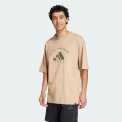 Codes Doodle Scooter Graphic Tee L Warm Sandstone
