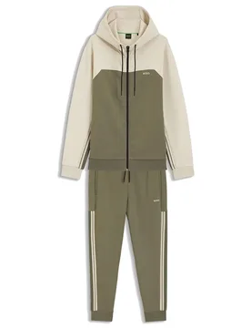 Sweat à Capuche Colorblock 10256713 Dark Beige M - BOSS - FashionsVida