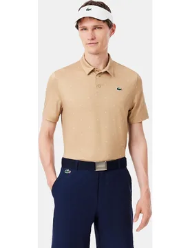 Polo de golf de corte regular de hombre con estampado - Lacoste - FashionsVida