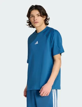 STADIUM T-SHIRT L Dusky Petrol / Ray Blue / White - Adidas - FashionsVida