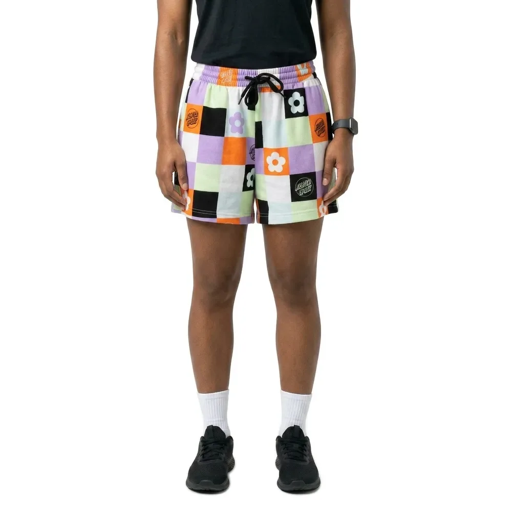 Short Patched Up Patchwork Print S - Santa Cruz - FashionsVida