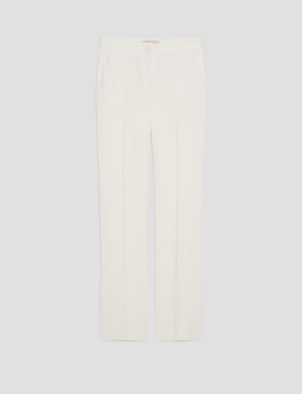 Pantalone in cady donna avorio
