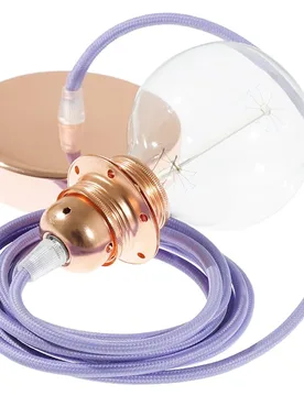 Cables Lampe Suspendue Pendel Pour Abat-jour Rm07 Diy 2 M Lilac / Copper One Size - Creative - FashionsVida