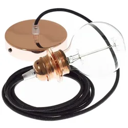 Cables Lampe Suspendue Pendel Pour Abat-jour Rl04 2 M Black Glittering / Copper One Size