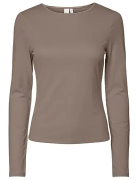 Maglietta A Maniche Lunghe Paloma Taupe Gray XL