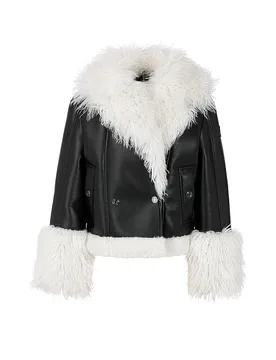 Veste aspect fourrure noir 36 - Marc cain - FashionsVida