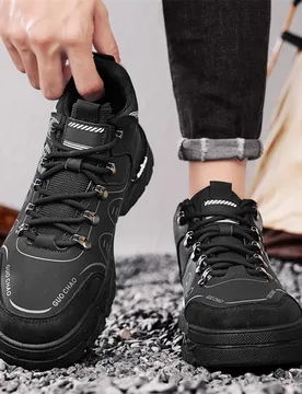 Leather Sneakers Men Breathable Men Casual Shoes Comfortable Outdoors Hiking Shoes for Men Fashion Men's Shoes Tenis Para Hombre - Aliexpress - FashionsVida