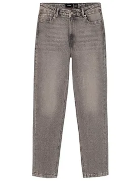 Jeans Taille Haute Nickie Mom Fit Medium Grey Denim / Detail Ra226 31 - Vero moda - FashionsVida