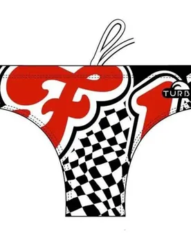 Formula 1 Swimming Brief Black / White XL Men - TURBO - FashionsVida