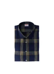 SUN68 Camicia in lino BLU NAVY XXL
