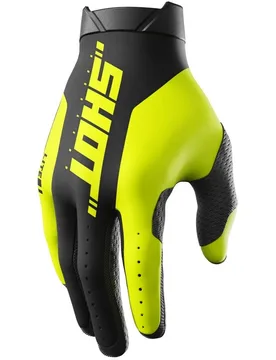 Guanti Moto Cross Enduro LITE PRO Nero Giallo Fluo taglia 11 - Shot - FashionsVida