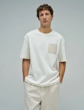 Camiseta de hombre con branding en algodón - Salsa Jeans - FashionsVida
