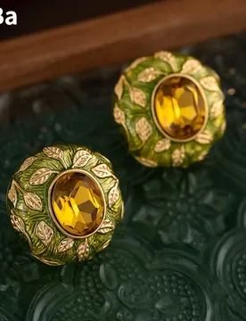 Trendy Jewelry Vintage Temperament Style Glass Stud Earrings For Women Female Party Gift Ear Accessories Hot Selling - Aliexpress - FashionsVida