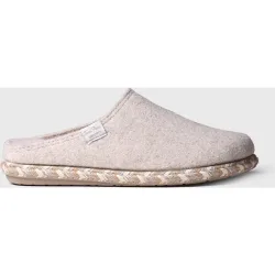 Zapatillas de casa abiertas de mujer de fieltro