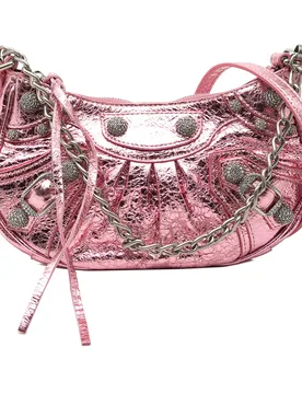 Metallic Lambskin Motocross Le Cagole XS - Balenciaga - FashionsVida