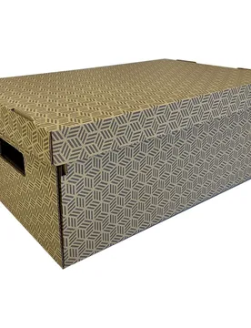 Caja de Mudanza con Asas y Tapa Deco 19 l - Saica - FashionsVida