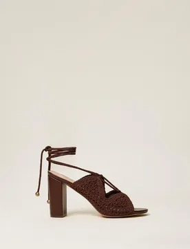 Sandales à talons au crochet - TWINSET - FashionsVida