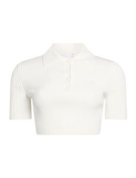 COURRÈGES Poloshirt Damen Weiß M,S Damen