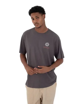 T-shirt à Manches Courtes Whirlpool Ion Grey XS - Hurley - FashionsVida