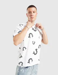 All Over Print T-Shirt - Herren, Weiss - male - Size: L