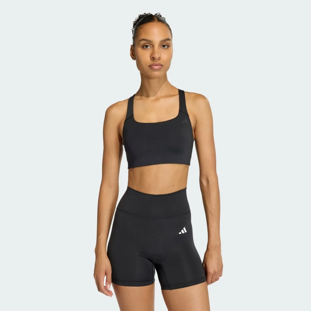 Reggiseno Optime Workout Medium Support 2XS Black - Adidas - FashionsVida
