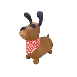 Hop N Bounce Bruno Inflatable Ball Brown One Size unisex