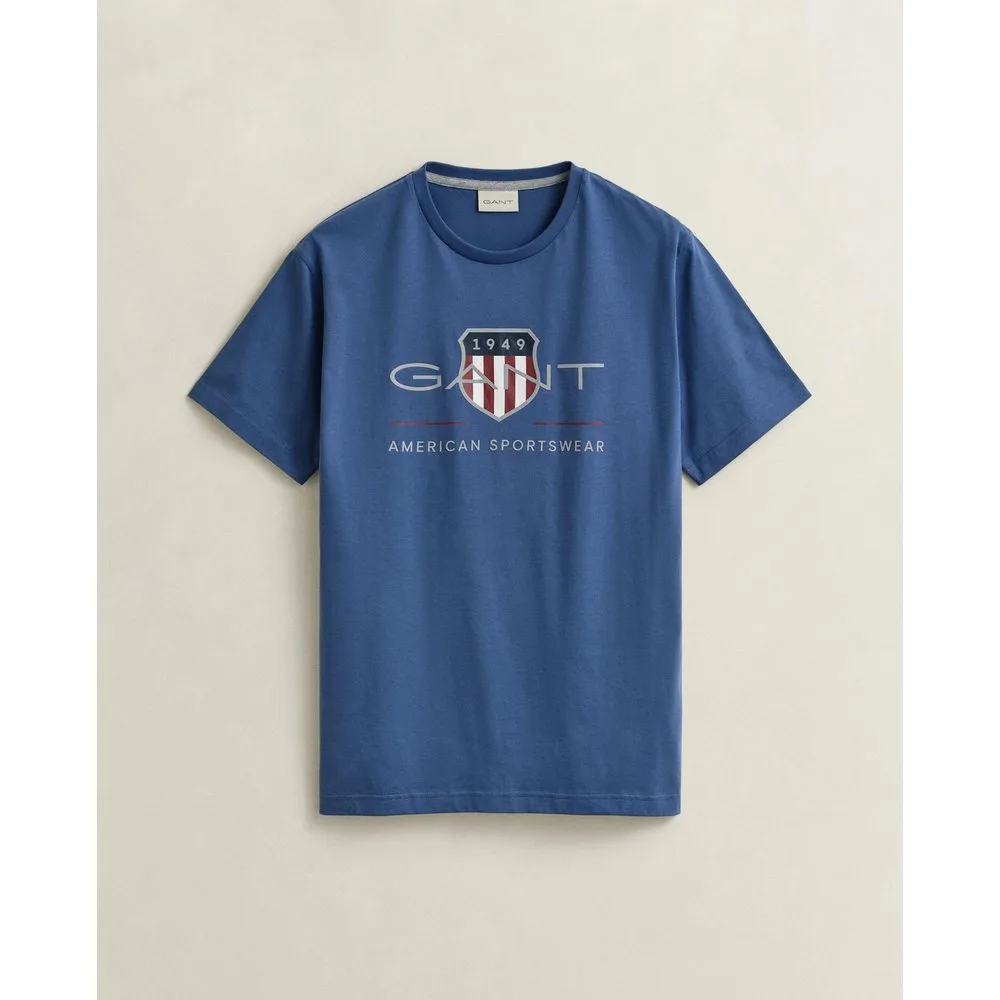 Camiseta de hombre Archive Shield de manga corta - Gant - FashionsVida