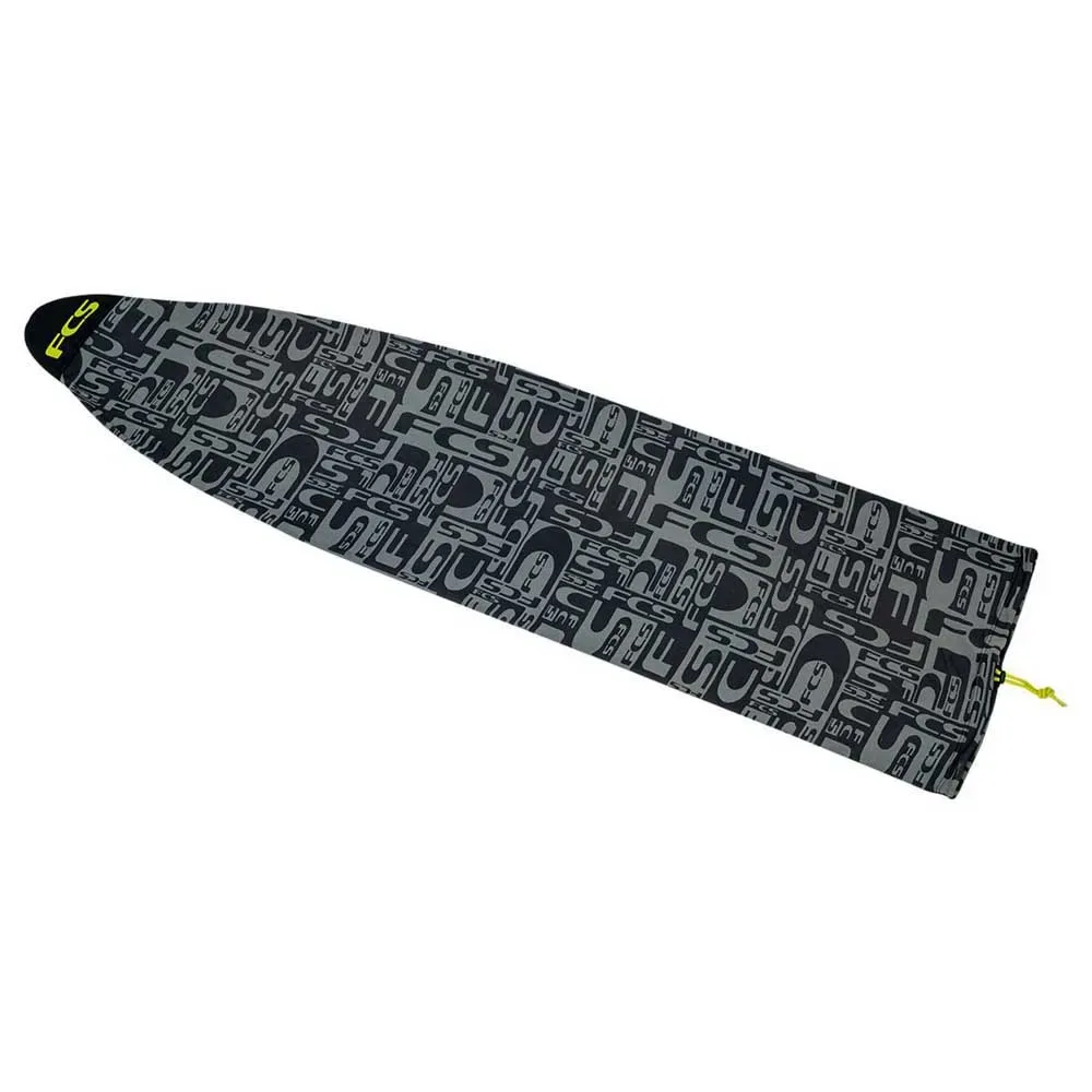 Housse De Planche De Surf Stretch All Purpose 6´3 Monogram Coal / Lime One Size unisex - FCS - FashionsVida