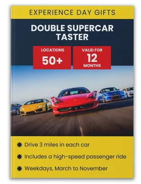 Double Supercar Taster Gift Experience - Multicolor - Size: One Size - Activity Superstore - FashionsVida