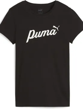 Ess+ Script Damen T-Shirt, schwarz S