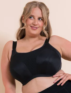 Women's Everymove Multiway Sports Bra Underwired High Impact in Black Size: 38JJ - Black - Size: 38JJ - Curvy Kate - FashionsVida