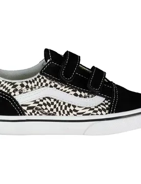 Sneaker Old Skool V Warp Black / Marshmallow / Multi EU 26