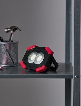 Lampada da lavoro LED portatile con maniglia - nero