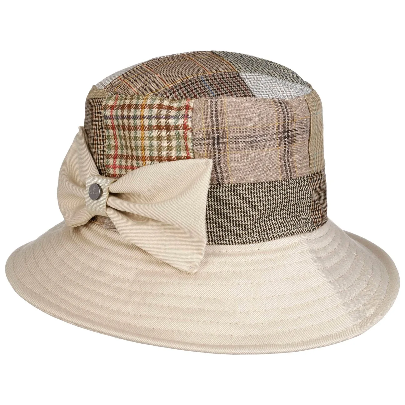 Lullymore Patchwork Cloth Hat by - beige - Damen - Size: One Size - Lierys - FashionsVida