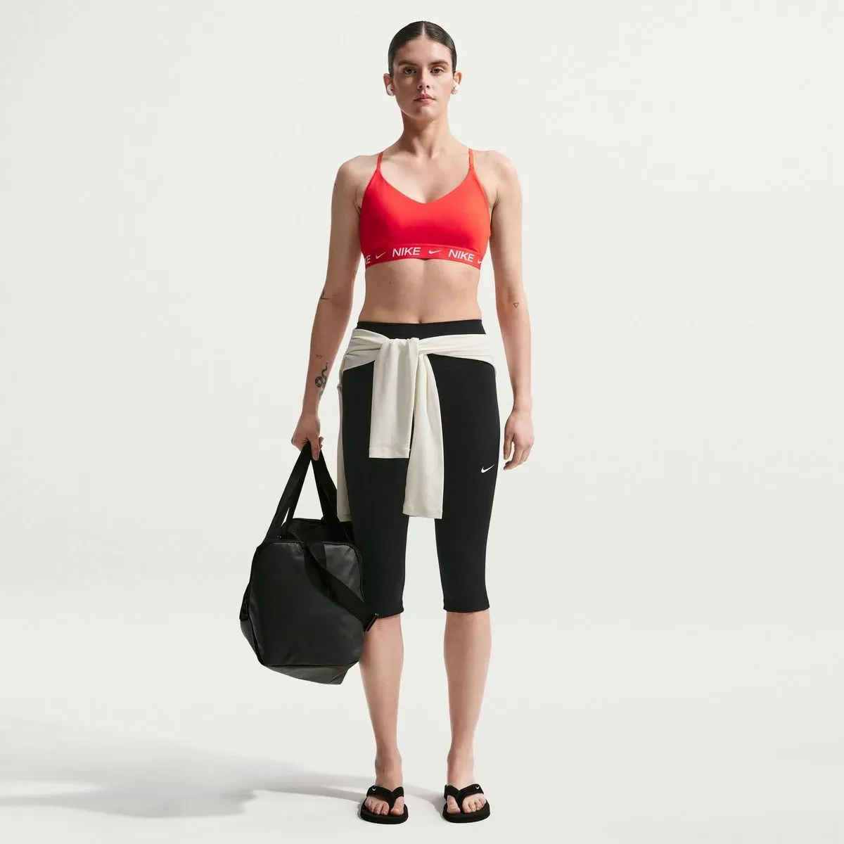Indy Light Support Padded Adjustable Damen Tanktop, rot US: S - Nike - FashionsVida